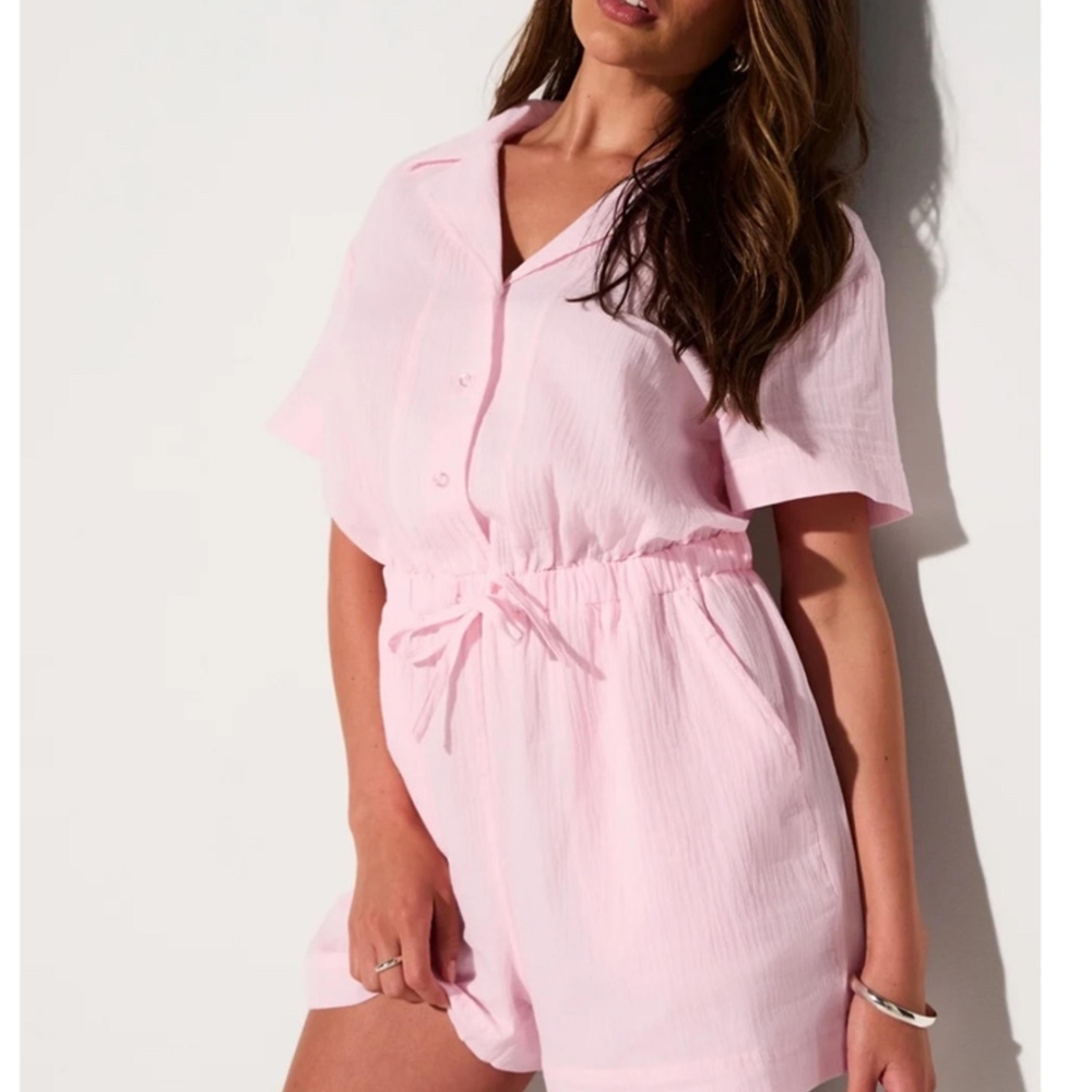 Fabletics Light Pink Collared Top - image 1